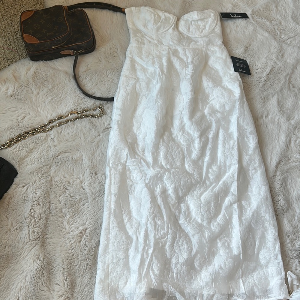 LULU MIDI WHITE DRESS